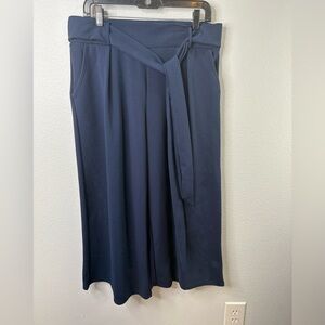 Frumos Wide Leg Pull On Navy Pants size 1X NWOT